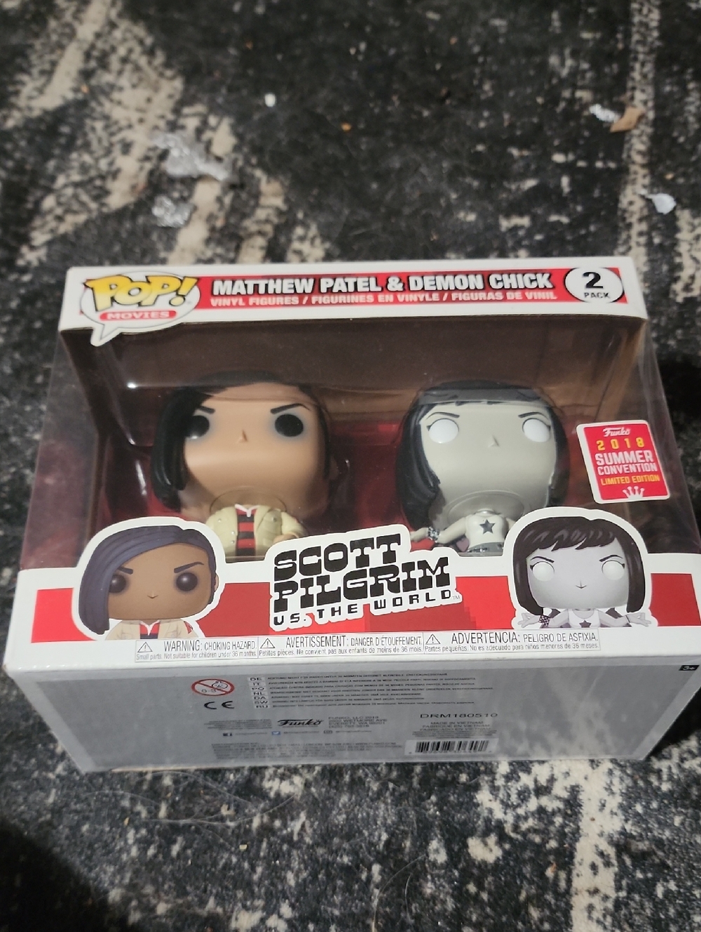 Funko Pop! Scott Pilgrim Matthew Patel & Demon Chick 2-Pack - Red, Cream, Black - Picture 1 of 1